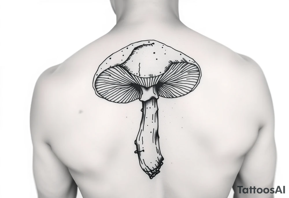 Mushroom for a whole arm tattoo idea