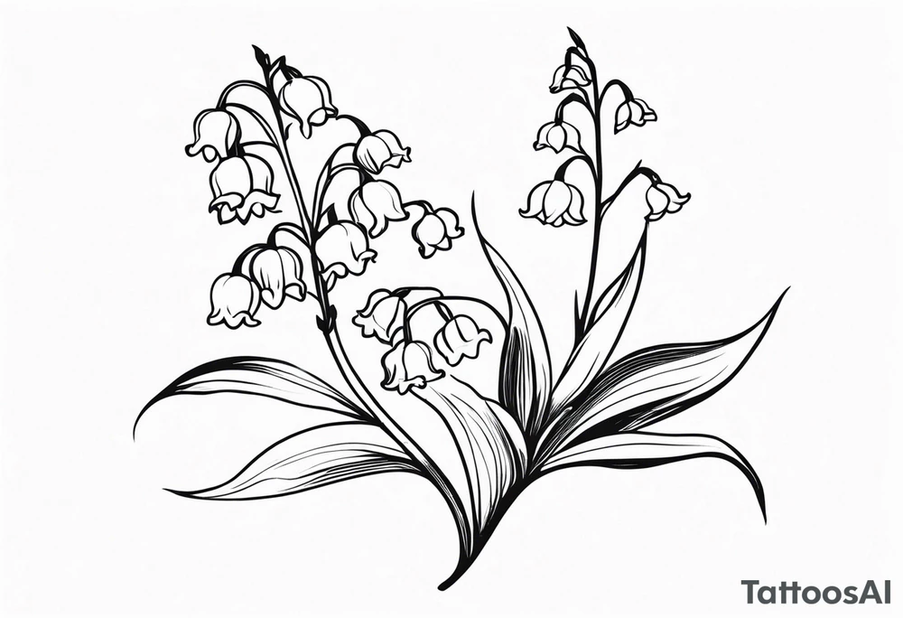 Flower. Lily of the valley. tattoo idea