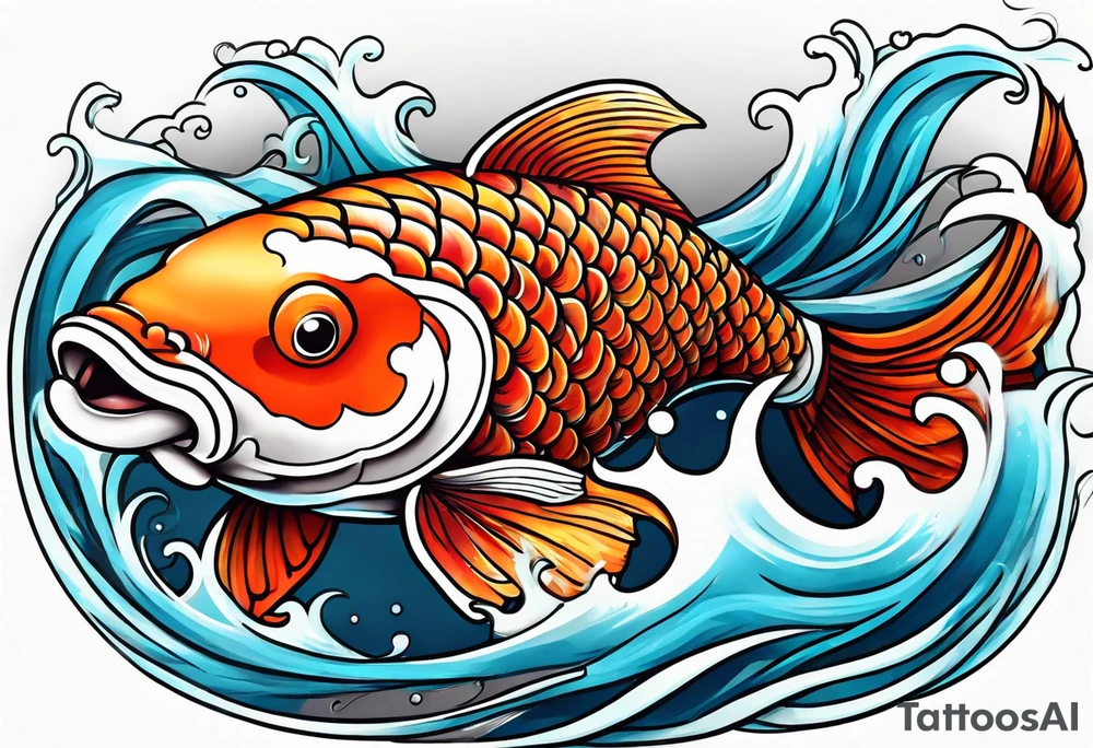 Koi fish tattoo idea