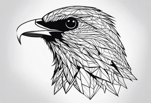 pássaro corvo pousando tattoo idea