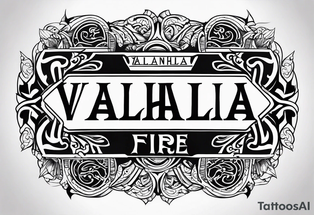 Valhalla fire tattoo idea