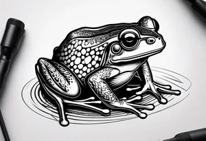 frog dj tattoo idea