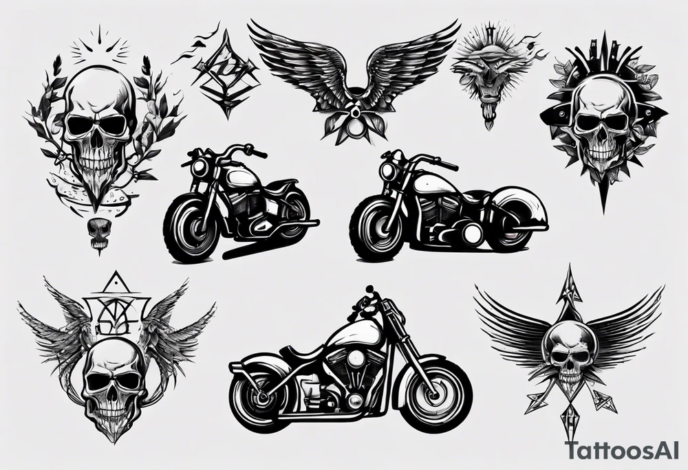 sexy biker tattoo idea