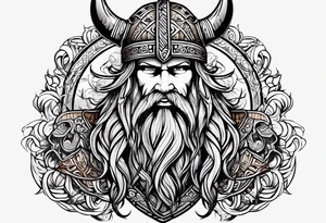 Viking tribal for arm tattoo idea