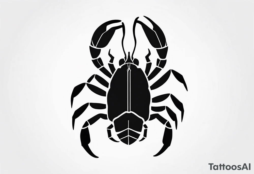 small scorpion tattoo idea