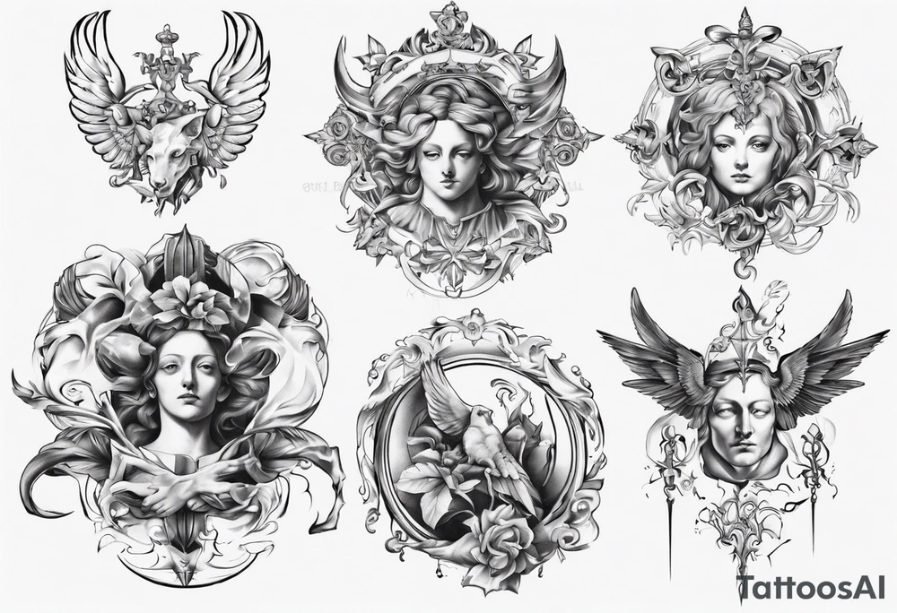 Renaissance artwork tattoo idea