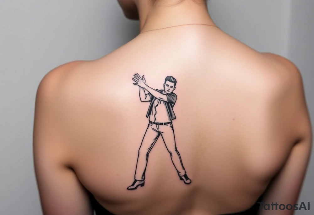 Rick Astley Never Gonna Give You Up Dance Pose tattoo idea