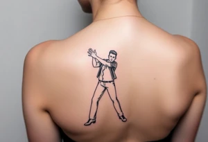 Rick Astley Never Gonna Give You Up Dance Pose tattoo idea
