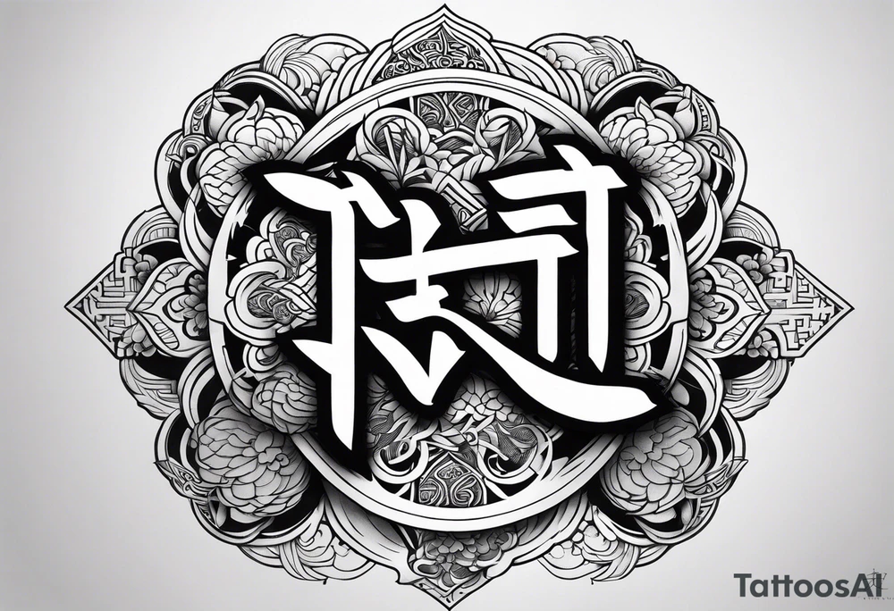 Write the word Nain tattoo idea
