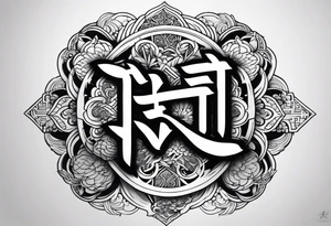 Write the word Nain tattoo idea
