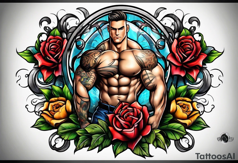 Bodybuilding tattoo idea