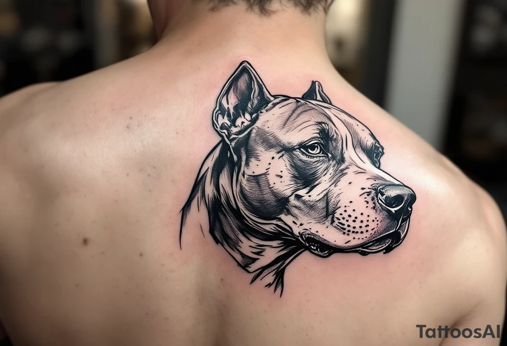 pitbull tattoo tattoo idea