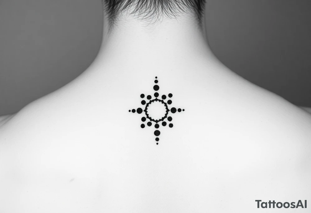 dots around finger as a ring tattoo idea