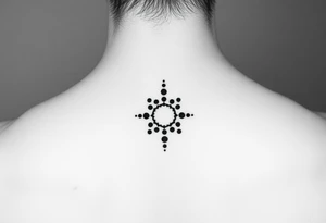 dots around finger as a ring tattoo idea