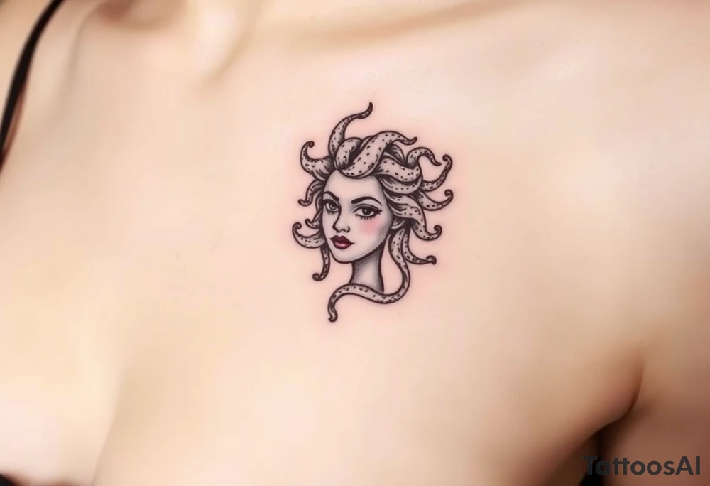 Small Medusa tattoo idea