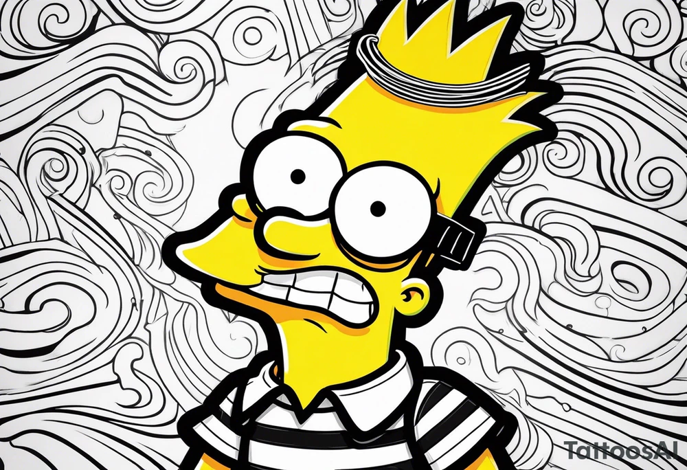 BART SIMPSON AS AN ESHAY tattoo idea