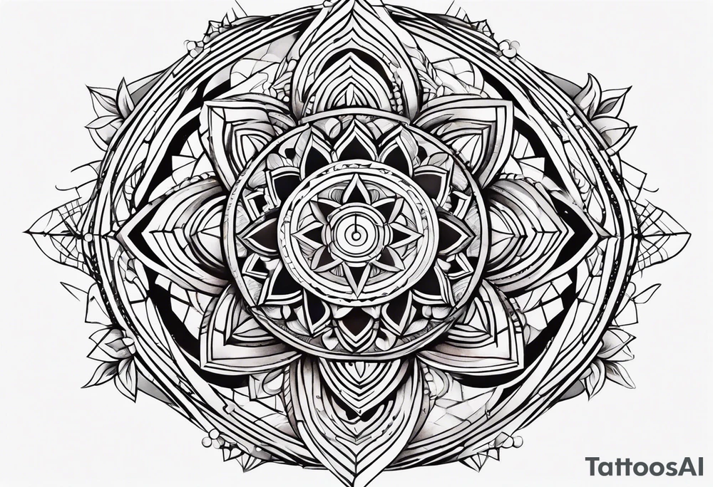 sacred geometry tattoo idea
