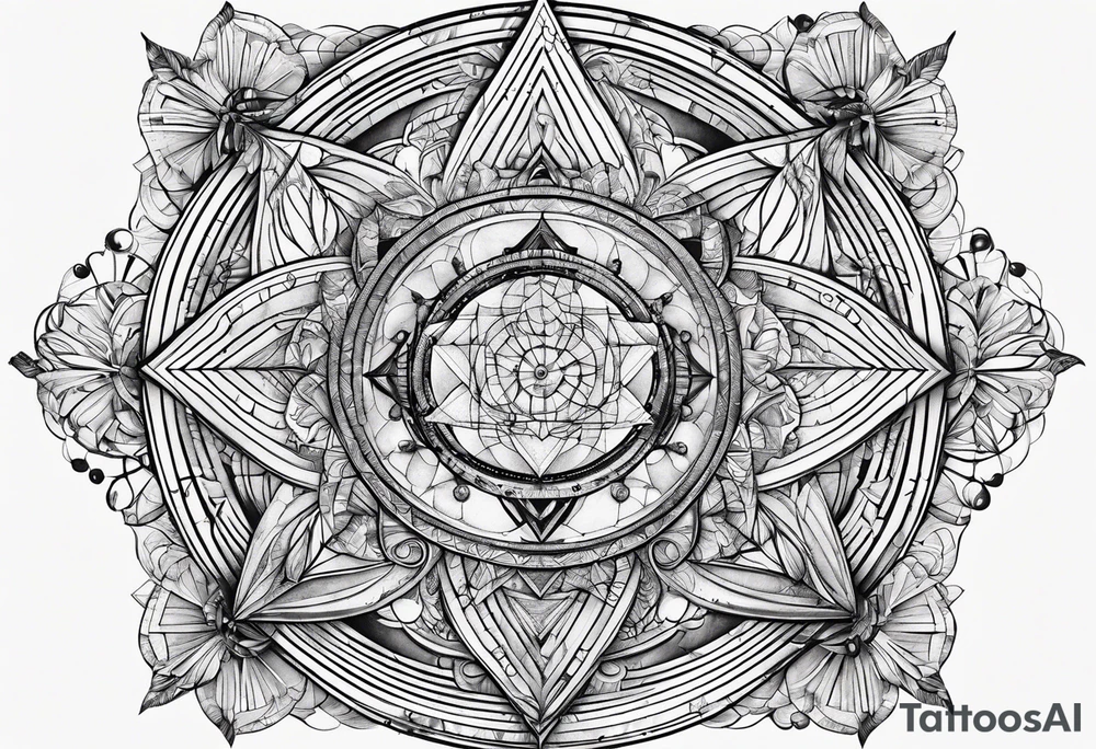 sacred geometry tattoo idea