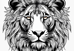 king of the jungle tattoo idea