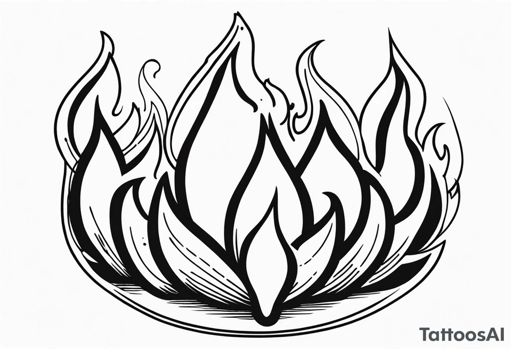 Flames tattoo idea