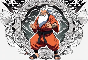 Sage mode jiraiya from the anime naruto tattoo idea