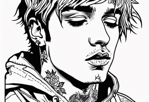 Lil peep tattoo idea