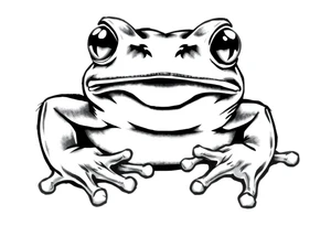 fighting frog tattoo idea