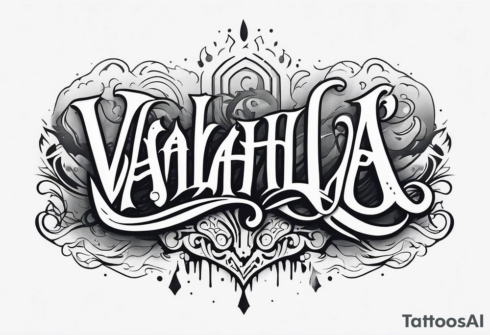 Valhalla mist fog tattoo idea