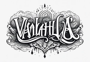 Valhalla mist fog tattoo idea