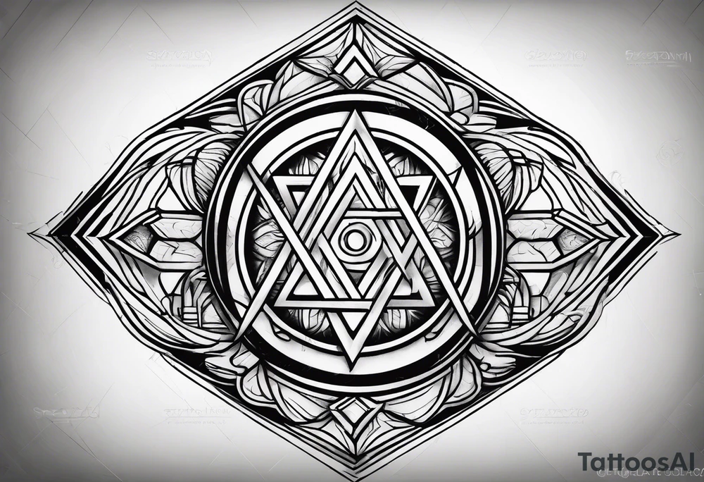 Sobriety symbol in artistic Version tattoo idea