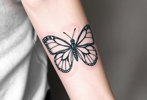 Rip autumn beloved wife butterfly tattoo idea