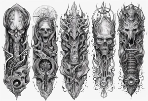 lovecraft myth tattoo for forearm tattoo idea