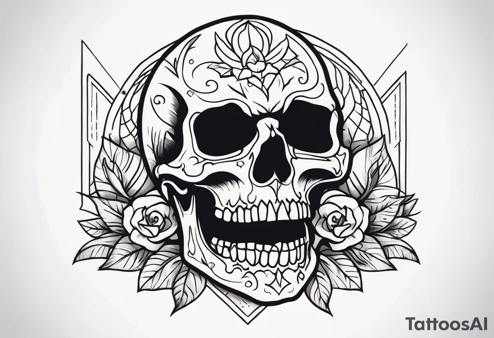 skull tattoo idea