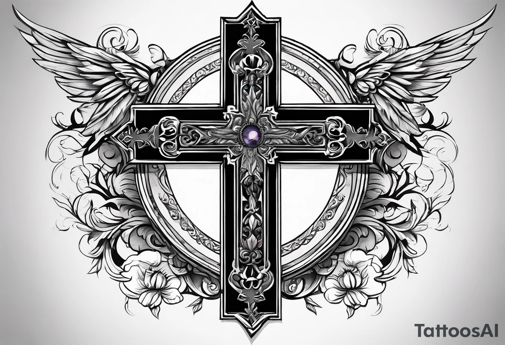 A cross tattoo idea