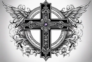 A cross tattoo idea