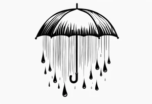 raining tattoo idea