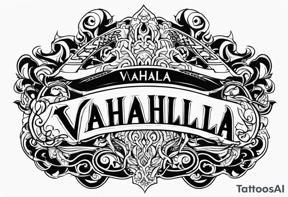 Valhalla fire tattoo idea