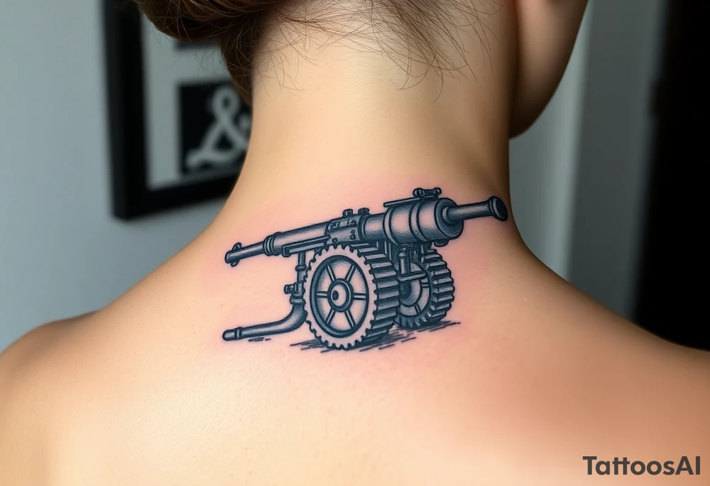 army service artillery tattoo idea