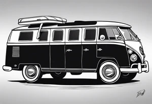Beach hills plane rugby ball book campervan wine bottle tattoo idea