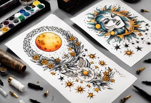 Sonne Mond tattoo idea