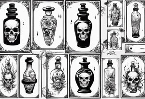 Poison bottle tattoo idea