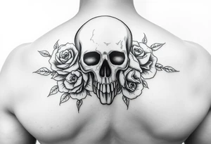 skull, hand roses
femanine tattoo idea