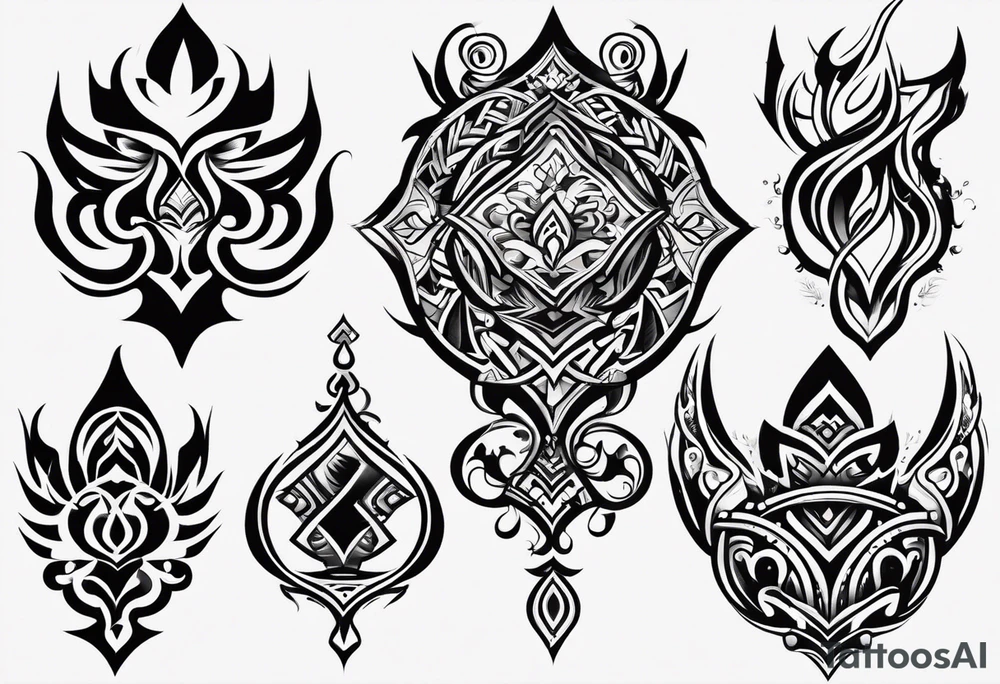 Tribal design tattoo idea