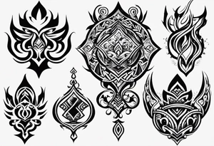 Tribal design tattoo idea