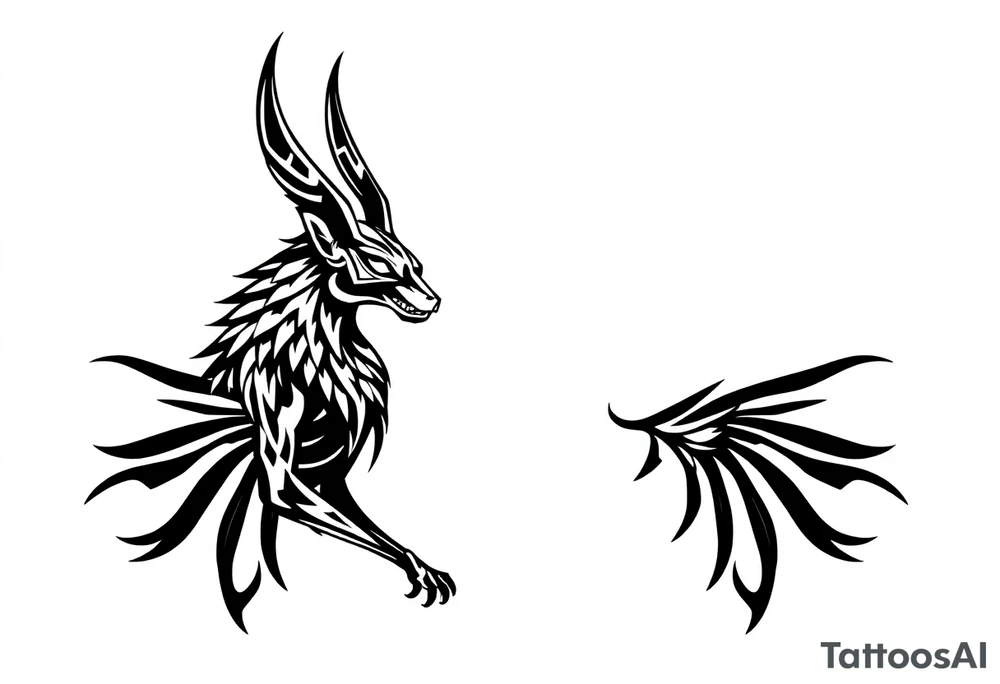 anubis the egyptian death god tattoo idea