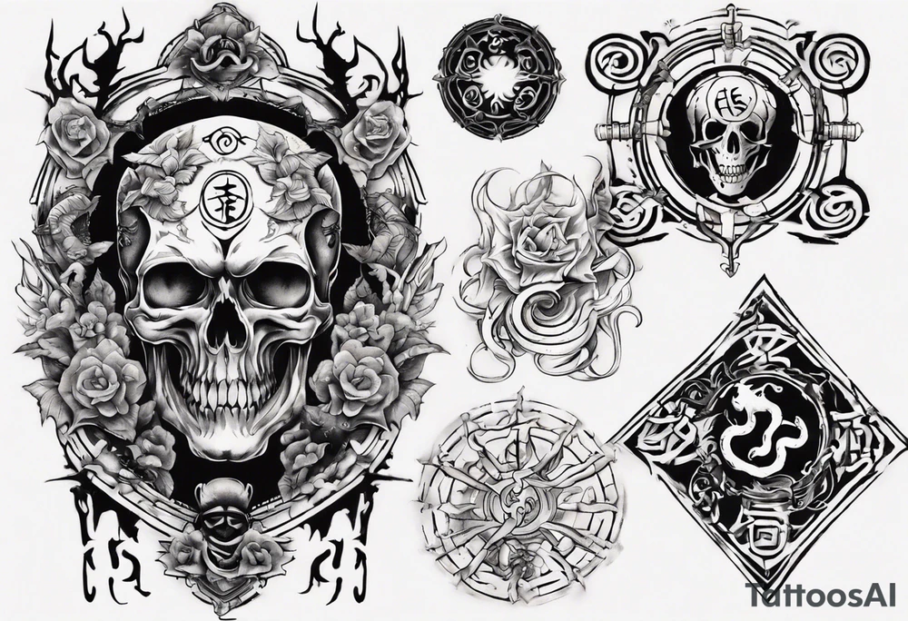 I want chest tattoo for men in japanese style . Tattoo may include some symbols from these themes : gemini , snake,compas,travel, born 1989, thailand, ukraine , listen, no any devils or skulls tattoo idea