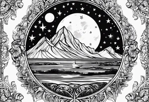 name Brayden, drawing representing love you to the moon and back tattoo idea