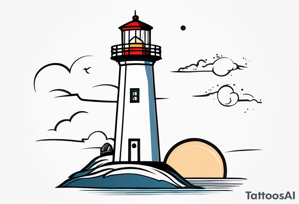 lighthouse tattoo idea