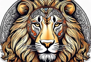 Male and Female. Lions. Power and love. One protecting the other tattoo idea