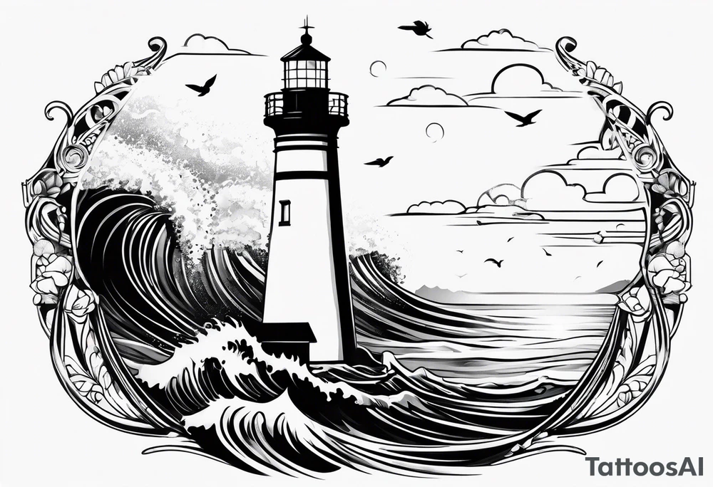 light house tattoo idea